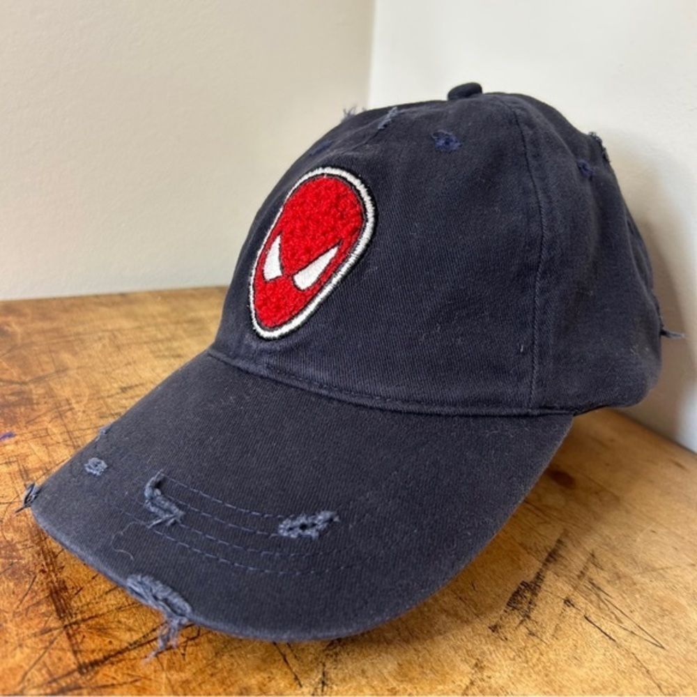 Marvel Spiderman Distressed Hat Navy Blue Red Baseball Cap Child O/S adjustable